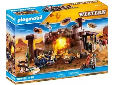 Playmobil Western Χρυσωρυχείο & Χρυσοθήρες Άγριας Δύσης για 4-10 Ετών 70948
