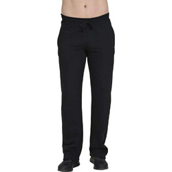 Target Open Hem Ανδρικό Παντελόνι Φόρμας Fleece Μαύρο M25-74090-10