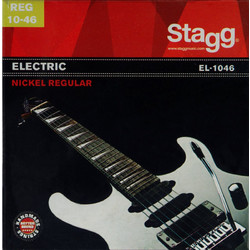 Stagg Regular EL-1046 Σετ 6 Χορδές Ηλεκτρικής Κιθάρας Nickel Plated Steel 10-46" Normal Tension