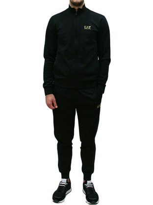 Emporio Armani Ανδρικό Σετ Φόρμας Fleece με Λάστιχο Μαύρο 8NPV60PJVRZ0208