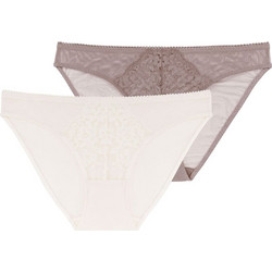 Dorina Clarise Γυναικεία Slip με Δαντέλα 2Pack D001966LA086-2X0269