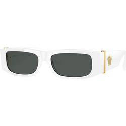 Versace VE4476U 545987 Γυναικεία Γυαλιά Ηλίου Ορθογώνια Κοκάλινα Λευκά με Μαύρο Φακό