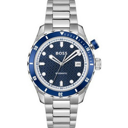 Hugo Boss Bossmatic Ανδρικό Ρολόι Αυτόματο με Ασημί Μεταλλικό Μπρασελέ 1514177