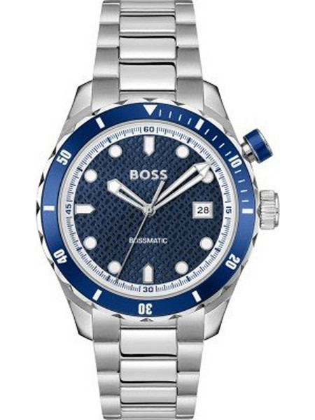 Hugo Boss Bossmatic Ανδρικό Ρολόι Αυτόματο με Ασημί Μεταλλικό Μπρασελέ 1514177