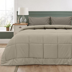 Lino Home Πάπλωμα Υπέρδιπλο 220x240 Colcha Μπεζ