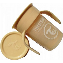 Twistshake Εκπαιδευτικό Κύπελλο Spill-Free 360 Caramel Beige 230ml