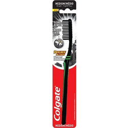 Colgate Double Action Charcoal Medium Oδοντόβουρτσα Μαύρη Πράσινη