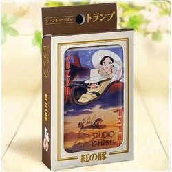 Studio Ghibli Porco Rosso Τράπουλα Πλαστική Μπεζ 4970381802783