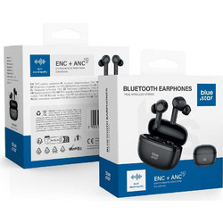 Blue Star AC20E Ακουστικά Bluetooth In Ear Ανθεκτικά στο Νερό Black