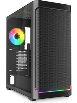 Sharkoon AK4 Black Gaming Midi Tower Κουτί Υπολογιστή RGB με Πλαϊνό Παράθυρο