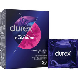 Durex Mutual Pleasure Προφυλακτικά με Ραβδώσεις & Λιπαντικό 20τμχ