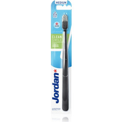 Jordan Clean Smile Medium Oδοντόβουρτσα Μαύρη