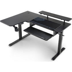 Eureka Ergonomic(R) Γωνιακό Gaming Γραφείο Ξύλινο Ρυθμιζόμενο Ύψος 155x110x74-121cm 22010137
