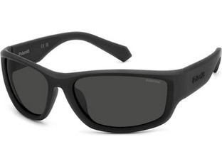 Polaroid Eyewear PLD2166S 003M9 Ανδρικά Γυαλιά Ηλίου Ορθογώνια Κοκάλινα Μαύρα με Μαύρο Φακό