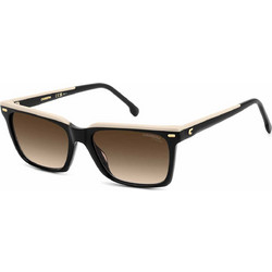 Carrera CA3056S 0WMHA Γυναικεία Γυαλιά Ηλίου Τετράγωνα Κοκάλινα Μαύρα με Καφέ Degradee Φακό