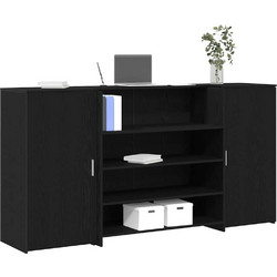 vidaXL Γραφείο Reception Ξύλινο με Βιβλιοθήκη 200x50x103.5cm 3324179