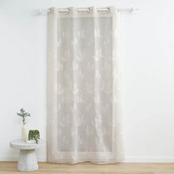Kipper Κουρτίνα Παραθύρου Floral με Τρουκς 140x240 Berry 1627527 Taupe