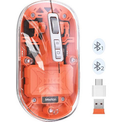 Meetion MT-BTM005 Ασύρματο Bluetooth Ποντίκι Orange