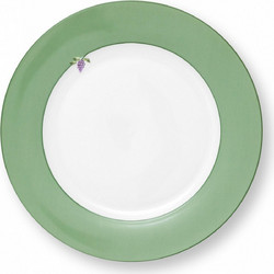Pip Studio Lily Lotus Green Πιάτο Ρηχό Πορσελάνης 26.5cm 51001500