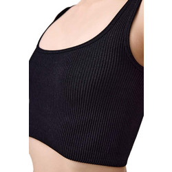 Cottonhill Αμάνικο Γυναικείο Φανελάκι Μαύρο CH1090
