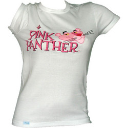 Lord Pink Panther Βαμβακερό Κοντομάνικο Γυναικείο Φανελάκι Λευκό 8509
