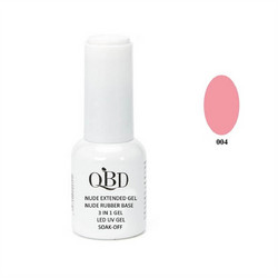 QBD Gel Uv/Led 3 in 1 004 Rubber Base Ημιμόνιμο Βερνίκι Νυχιών 12ml
