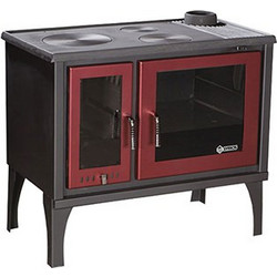 Syrios Gortynia KS-2005 Bordeaux Ατσάλινη Ξυλόσομπα με Φούρνο 11.6kW