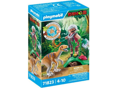 Playmobil Dinos Εξερευνητής & Βελοσιράπτορ για 4-10 Ετών 71823