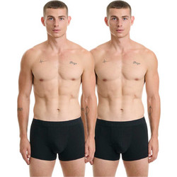 Walk Ανδρικά Μποξεράκια Σετ 2Pack Μαύρα W1761-0202