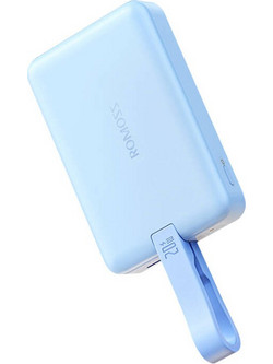 Romoss WMS10 Wireless Magsafe Power Bank 10000mAh 20W με Θύρα USB-C Blue