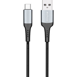 Detech DE-43C2 Braided USB-A to USB-C 2m Black DE-43C2