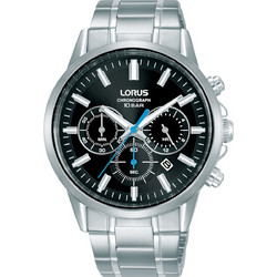 Lorus Tactical Ανδρικό Ρολόι Χρονογράφος με Ασημί Μεταλλικό Μπρασελέ RT371KX9
