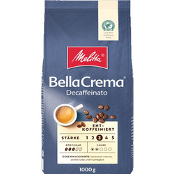 Melitta BellaCrema Decaffeinato Decafeine Καφές Espresso σε Κόκκους 1000gr