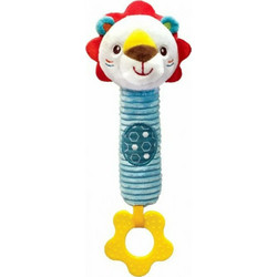 KikkaBoo Leo the Lion Υφασμάτινη Κουδουνίστρα Πίεσης για Νεογέννητα
