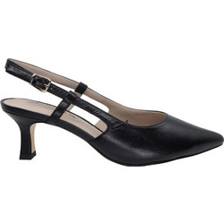 Caprice Ανατομικές Γόβες Slingback Δερμάτινες με Λεπτό Ψηλό Τακούνι Μαύρες 9-29601-44-022