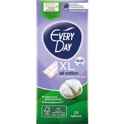 EveryDay All Cotton XL Σερβιετάκια για Ελαφριά Ροή από Βαμβάκι 24τμχ