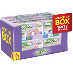 BabyCare Calming Μωρομάντηλα Χωρίς Οινόπνευμα & Parabens με Λεβάντα 16x72τμχ