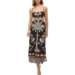 Superdry Midi Καλοκαιρινό Βραδινό Φόρεμα Μαύρο W8011874A-F4N