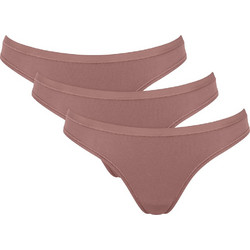 Sloggi Go Daily Βαμβακερά Γυναικεία Slip Καφέ 3Pack 10222320-1141