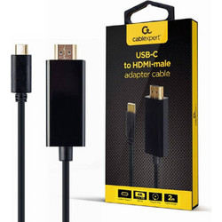 Cablexpert Καλώδιο HDMI 2.0 HDMI Male to USB-C Male 2m Black