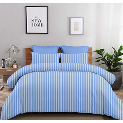 Astron Σετ Σεντόνια Υπέρδιπλα Βαμβακερά 245x260 Silvia Blue
