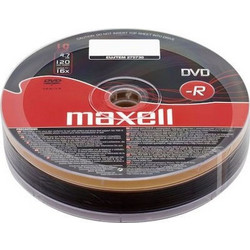Maxell Εγγράψιμα DVD-R 16x 4.7GB 10τμχ