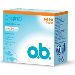 O.B. Original Super Ταμπόν για Αυξημένη Ροή 4 Σταγόνες 8τμχ