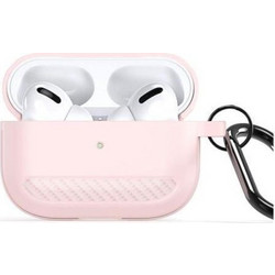 Dux Ducis Θήκη Σιλικόνης με Γάντζο για Apple AirPods Pro 2 Ροζ