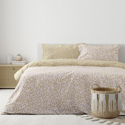 Kocoon Σετ Σεντόνια Υπέρδιπλα Βαμβακερά 240x270 Wildcat Beige Rose
