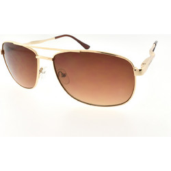 Enzo 2236 C2 Ανδρικά Γυαλιά Ηλίου Aviator Μεταλλικά Χρυσά με Καφέ Φακό