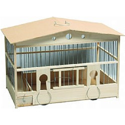 Donald Pet Care Ξύλινο Κλουβί Πτηνών 44x26x31cm