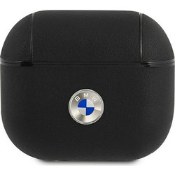 BMW Θήκη από Δερματίνη για Apple AirPods 3 Μαύρη