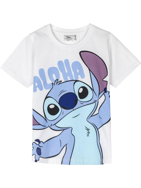 Cerda Stitch Παιδικό T-Shirt Κοντομάνικο Λευκό 2900002167