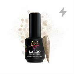 Laloo Pride Flash 8 Gold Glitter Ημιμόνιμο Βερνίκι Νυχιών 15ml